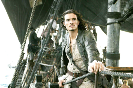 Will Turner Orlando Bloom movie Pirates Of The Caribbean: Dead Man's Chest HD Desktop Wallpaper | Background Image