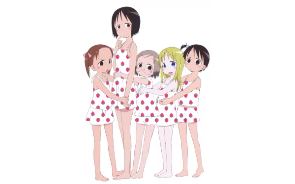 Anime Strawberry Marshmallow HD Desktop Wallpaper | Background Image