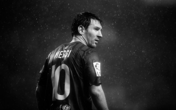 Sports Lionel Messi Soccer Player Black & White HD Wallpaper | Background Image