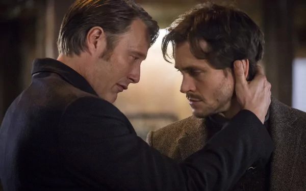 Hugh Dancy Mads Mikkelsen TV Show Hannibal HD Desktop Wallpaper | Background Image