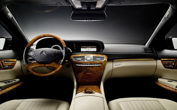 Vehicles Mercedes-Benz CL-Class Mercedes-Benz Mercedes-Benz CL Car Interior Luxury Dashboard HD Wallpaper | Background Image