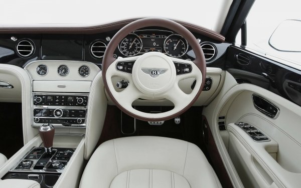 Vehicles Bentley Mulsanne Bentley Interior Car Luxury Dashboard Steering Wheel HD Wallpaper | Background Image