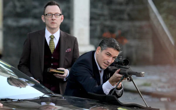 Jim Caviezel Michael Emerson TV Show Person Of Interest HD Desktop Wallpaper | Background Image