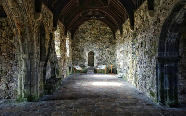 religious St Clement's Church, Rodel HD Desktop Wallpaper | Background Image