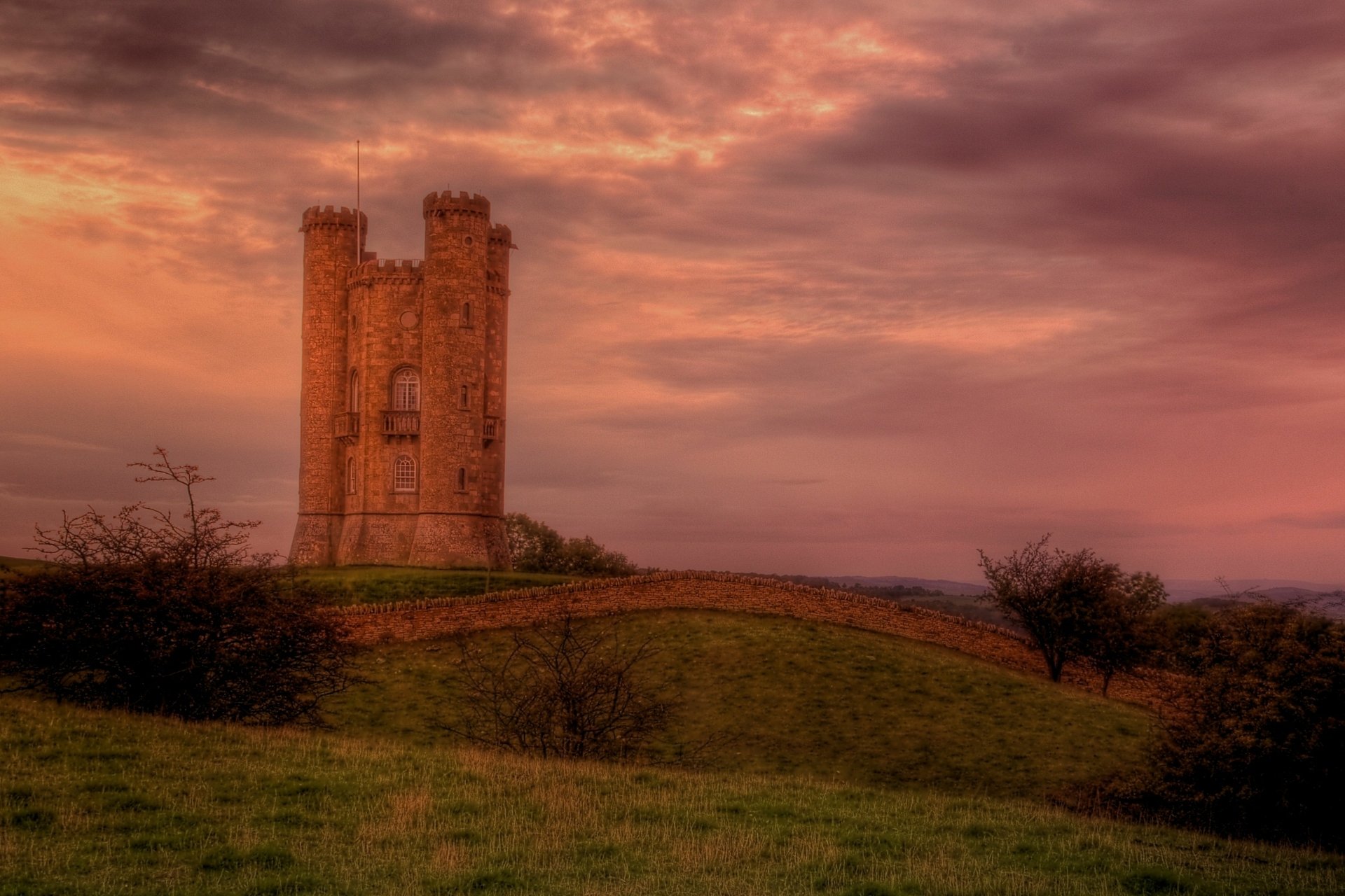 Download Man Made Broadway Tower Worcestershire 4k Ultra HD Wallpaper