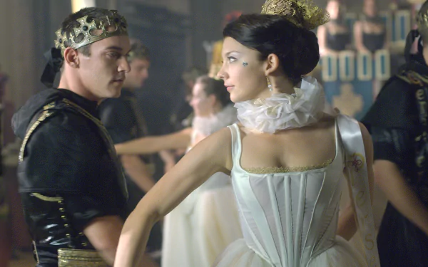 Jonathan Rhys Meyers Natalie Dormer TV Show The Tudors HD Desktop Wallpaper | Background Image