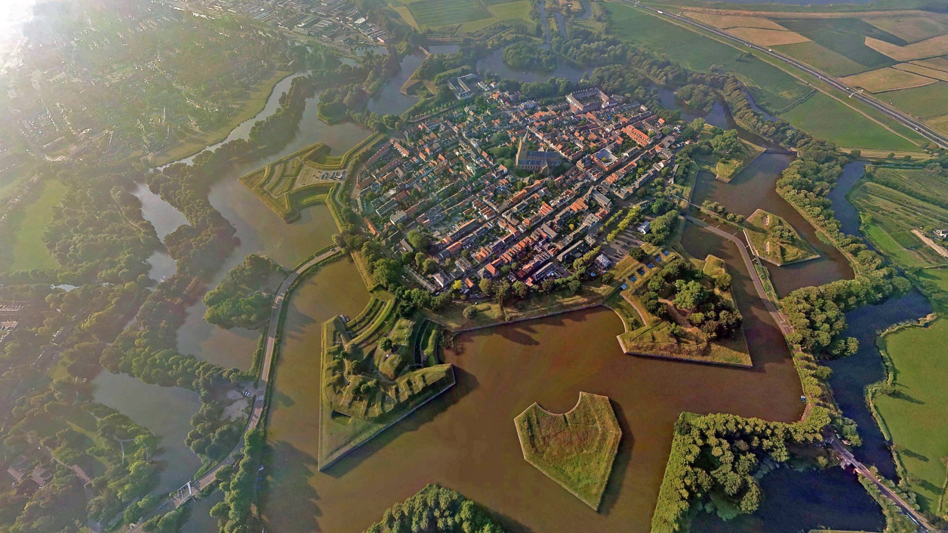 Download Man Made Star Fort Naarden HD Wallpaper