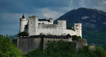 man made hohensalzburg castle HD Desktop Wallpaper | Background Image