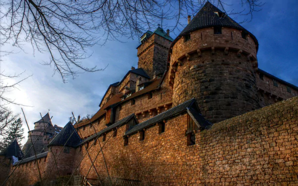man made Haut-Koenigsbourg castle HD Desktop Wallpaper | Background Image