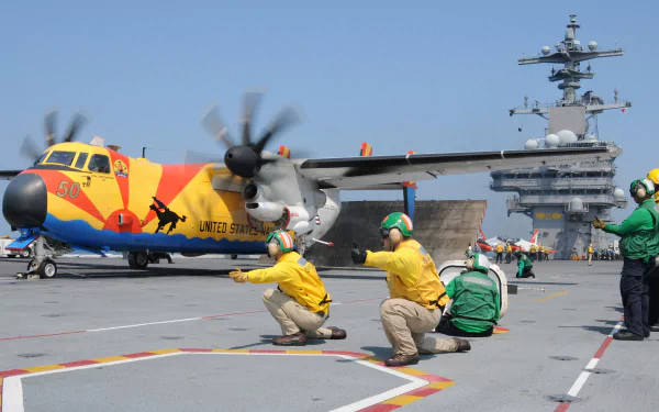 navy aircraft Grumman C-2 Greyhound military HD Desktop Wallpaper | Background Image