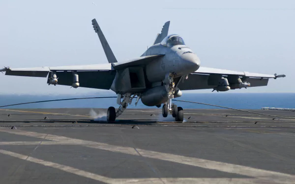 navy aircraft military Boeing F/A-18E/F Super Hornet HD Desktop Wallpaper | Background Image