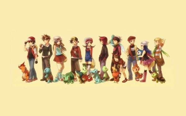 Video Game Pokémon Charmander Squirtle Bulbasaur Cyndaquil Chikorita Totodile Treecko Torchic Mudkip Chimchar Piplup Turtwig Starter Pokemon Barry Lucas Red Leaf Ethan Lyra Blue May Brendan Silver Dawn HD Wallpaper | Background Image