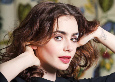 Celebrity Lily Collins HD Desktop Wallpaper | Background Image