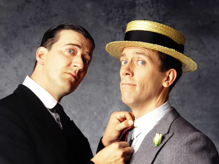 Stephen Fry Hugh Laurie TV Show Jeeves and Wooster HD Desktop Wallpaper | Background Image