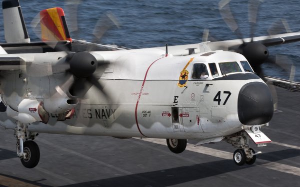 Military Grumman C-2 Greyhound Military Transport Aircraft Aircraft Navy HD Wallpaper | Background Image