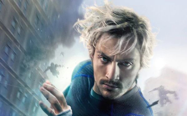 Quicksilver (Marvel Comics) Aaron Taylor-Johnson movie Avengers: Age of Ultron HD Desktop Wallpaper | Background Image