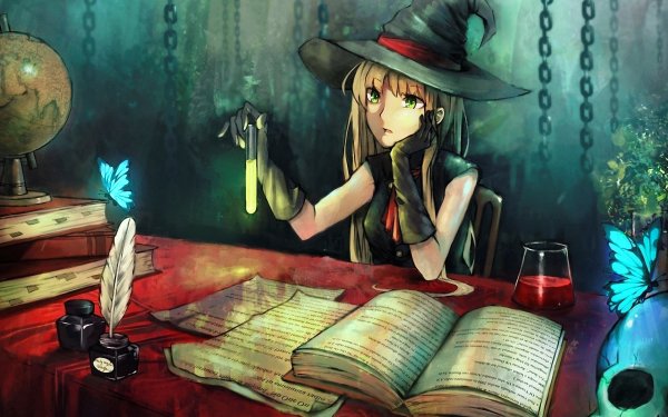 Anime Witch Fantasy HD Wallpaper | Background Image