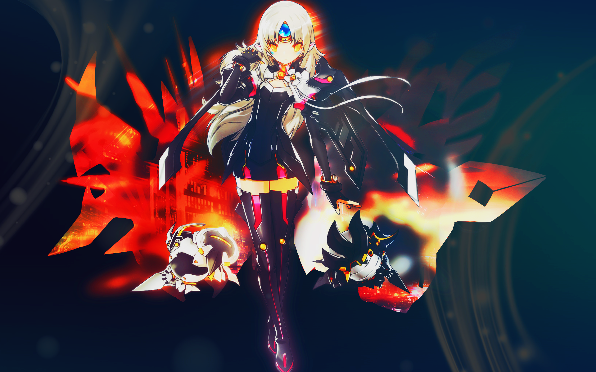 Hd Wallpaper Eve From Elsword In A Mecha Adventure