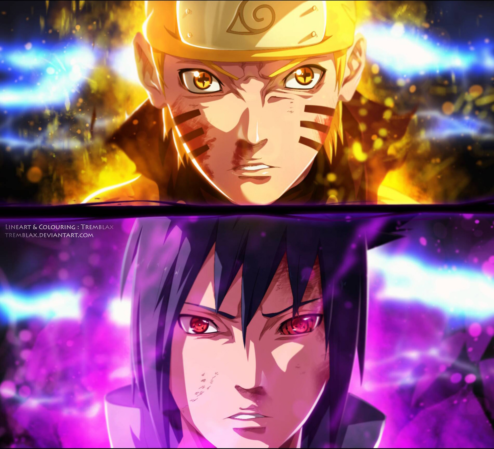 Naruto and Sasuke Full HD Wallpaper and Background Image | 2000x1817 | ID:654870