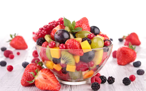 strawberry salad berry food fruit HD Desktop Wallpaper | Background Image