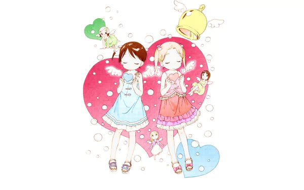 Anime Strawberry Marshmallow HD Desktop Wallpaper | Background Image