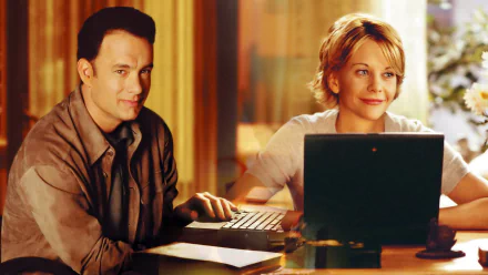 Joe Fox Kathleen Kelly Tom Hanks Meg Ryan movie You've Got Mail HD Desktop Wallpaper | Background Image