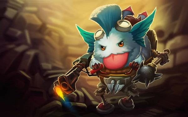 Poro (League Of Legends) Rumble (League Of Legends) video game League Of Legends HD Desktop Wallpaper | Background Image