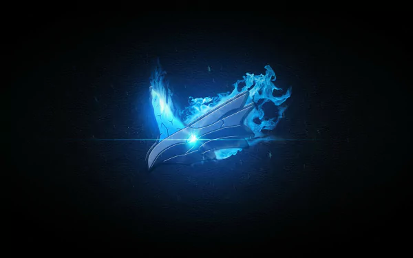 HD wallpaper featuring Anivia from League of Legends, showcasing her icy and mystical design with vibrant blue elements against a dark background. Perfect for any gaming enthusiast.