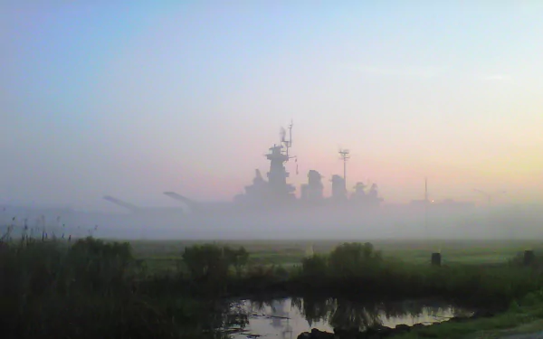 battleship military USS North Carolina (BB-55) HD Desktop Wallpaper | Background Image