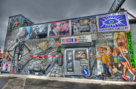 HDR Berlin artistic graffiti HD Desktop Wallpaper | Background Image
