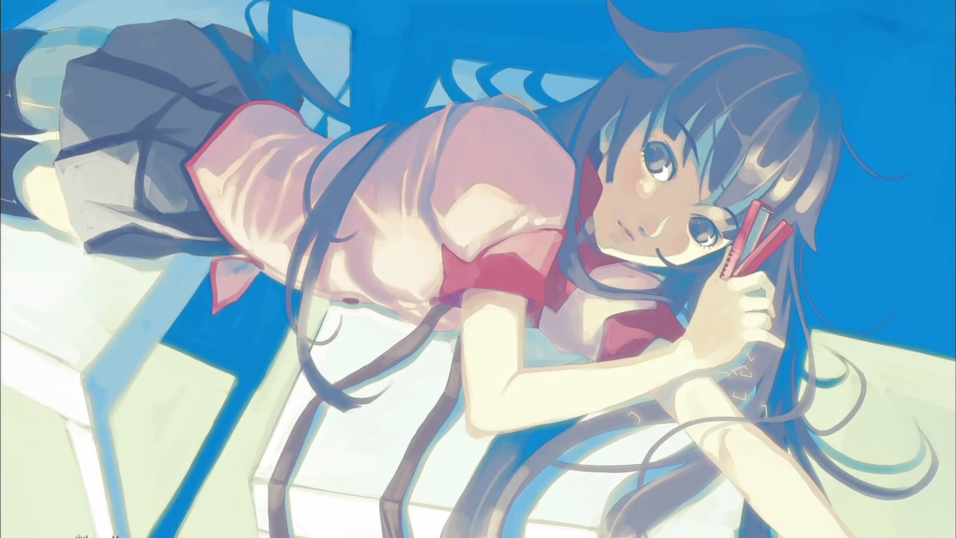 Download Stapler Hitagi Senjōgahara Anime Monogatari (Series) HD ...