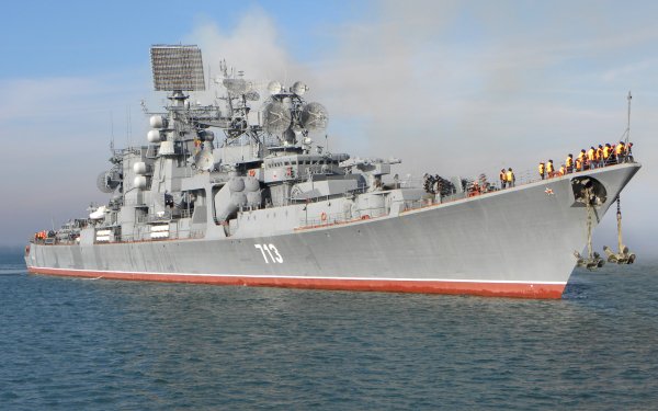 Military Russian Navy Warships Cruiser Russian cruiser Kerch HD Wallpaper | Background Image