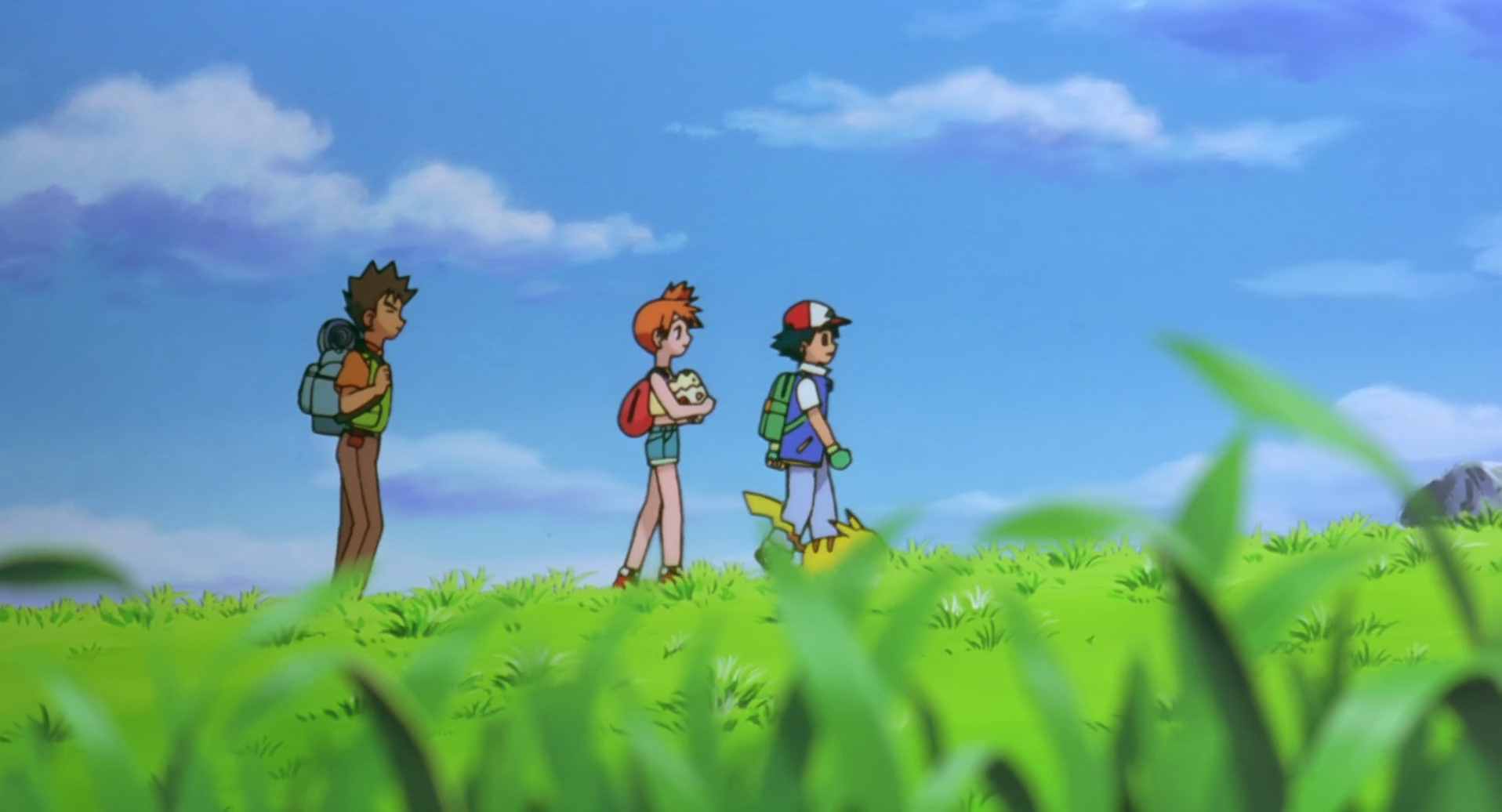 Download Pikachu Ash Ketchum Misty (Pokémon) Brock (Pokémon) Anime Pokémon:  The First Movie Wallpaper