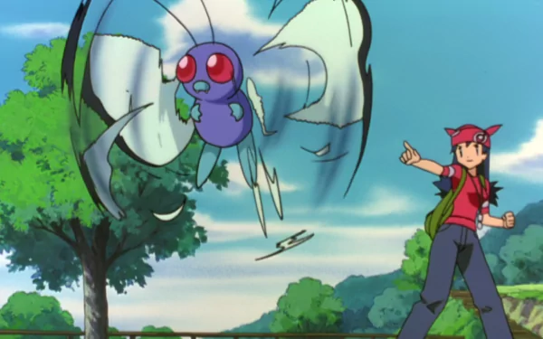 Butterfree (Pokémon) Anime Pokemon 3: The Movie - Spell of the Unown HD Desktop Wallpaper | Background Image