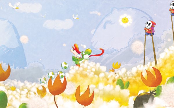 Video Game Super Mario World 2: Yoshi's Island Mario HD Wallpaper | Background Image