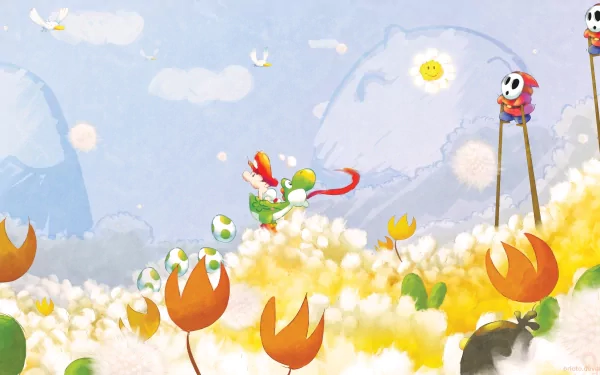 video game super mario world 2: yoshi's island HD Desktop Wallpaper | Background Image