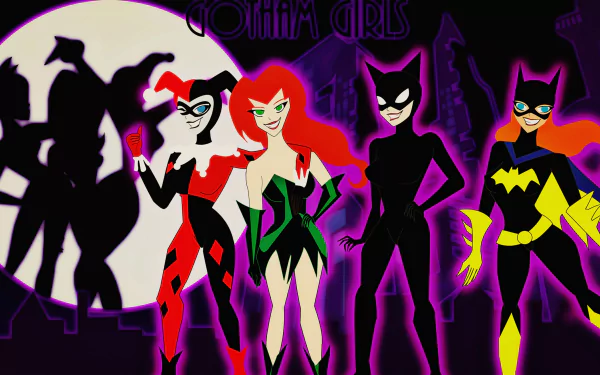DC Comics Batgirl Catwoman Poison Ivy Harley Quinn Comic Gotham City Sirens HD Desktop Wallpaper | Background Image