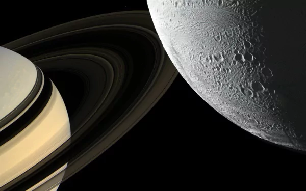 planetary ring Saturn moon planet space Sci Fi Enceladus HD Desktop Wallpaper | Background Image