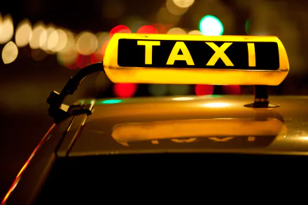 neon sign vehicle taxi HD Desktop Wallpaper | Background Image