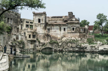 water Pakistan Katasraj temple religious Katasraj Temple HD Desktop Wallpaper | Background Image