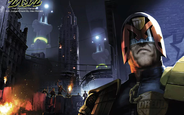 Judge Dredd Comic Zarjaz HD Desktop Wallpaper | Background Image