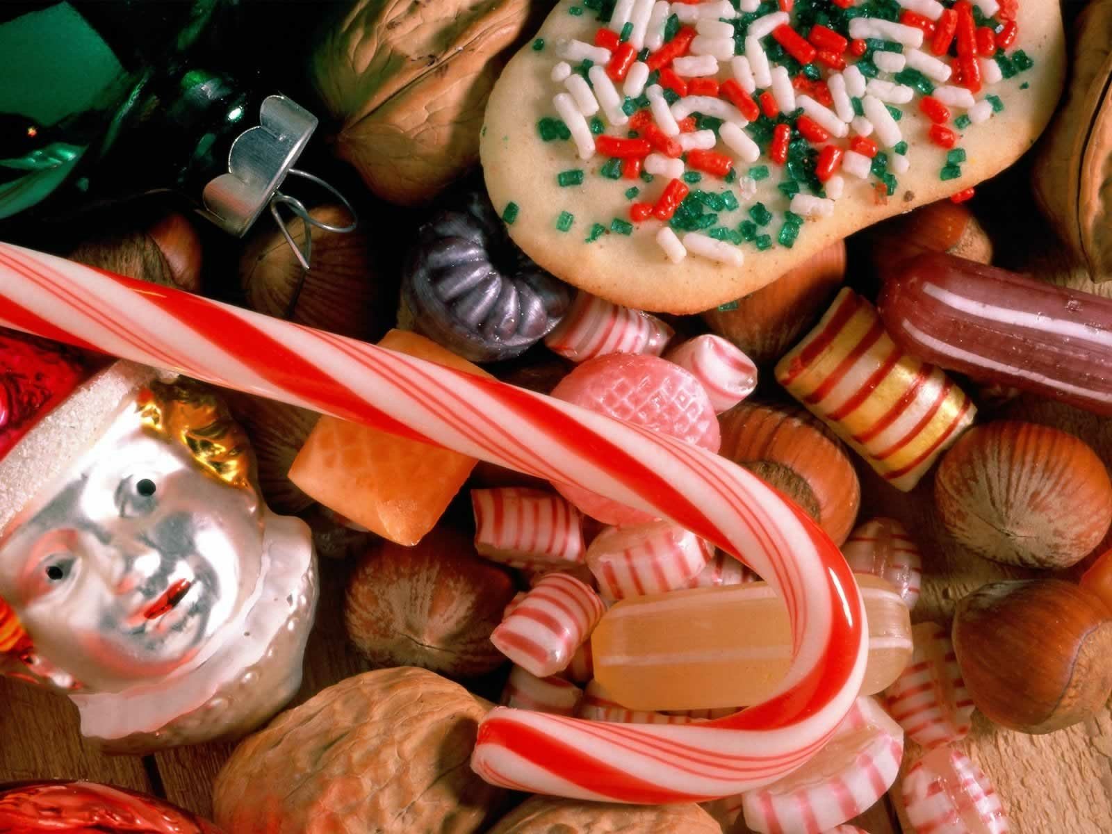 Download Candy Cane Cookie Holiday Christmas Wallpaper