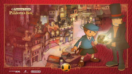 video game Professor Layton and the Diabolical Box HD Desktop Wallpaper | Background Image
