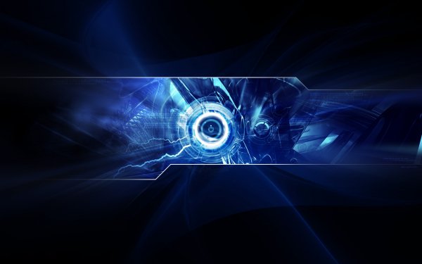 Abstract Blue CGI Technology HD Wallpaper | Background Image