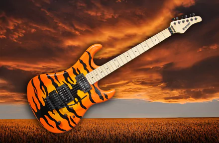  Tiger Stripe Electric guitar by bremslaeufer