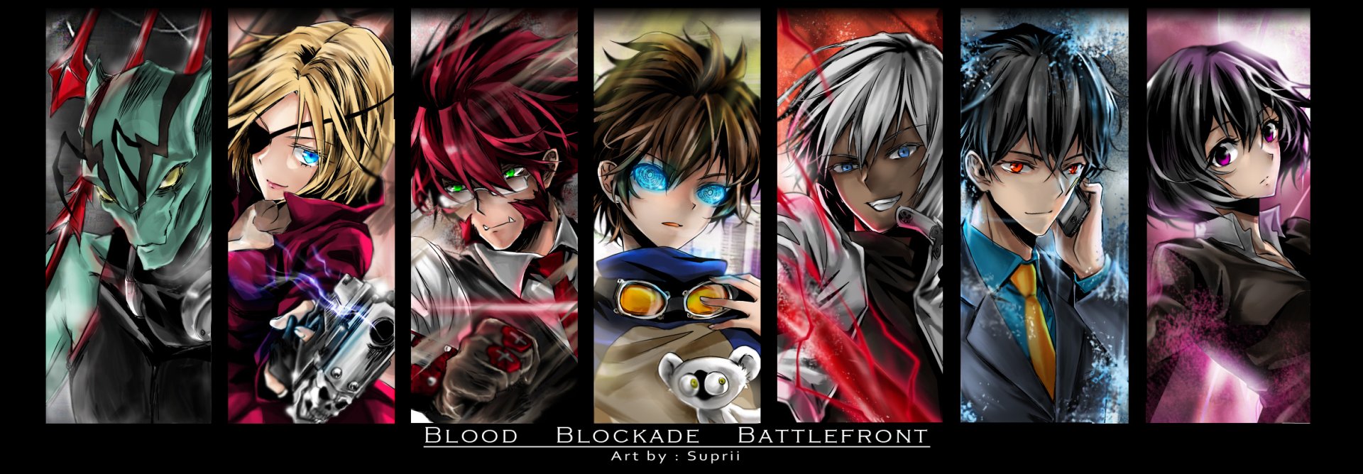 Download Chain Sumeragi Steven A. Starphase Zapp Renfro Leonardo Watch Klaus Von Reinherz K.K. (Blood Blockade Battlefront) Zed O'Brien Anime Blood Blockade Battlefront Wallpaper by Suprii
