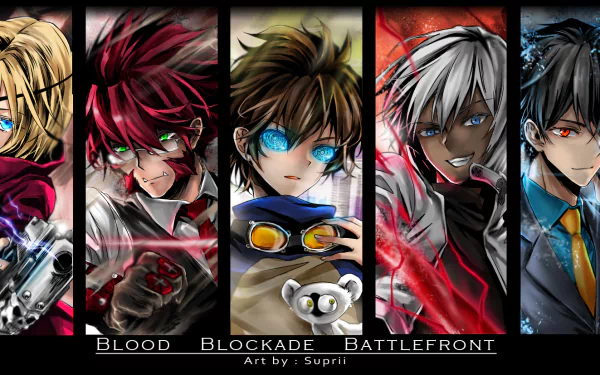 Chain Sumeragi Steven A. Starphase Zapp Renfro Leonardo Watch Klaus Von Reinherz K.K. (Blood Blockade Battlefront) Zed O'Brien Anime Blood Blockade Battlefront HD Desktop Wallpaper | Background Image