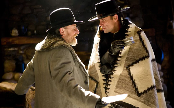 Walton Goggins Tim Roth movie The Hateful Eight HD Desktop Wallpaper | Background Image