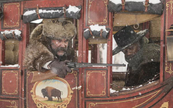 Samuel L. Jackson Kurt Russell movie The Hateful Eight HD Desktop Wallpaper | Background Image