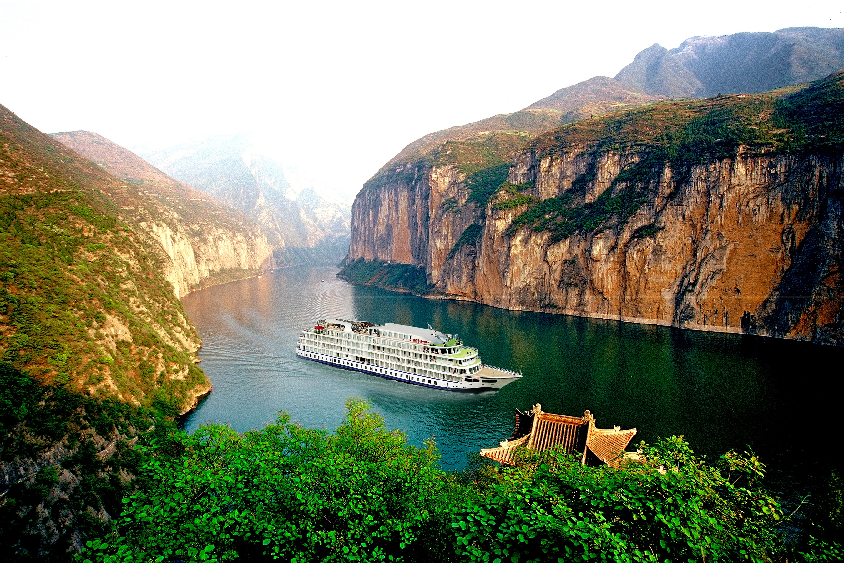 Cruise Ship on Yangtze River in Asia